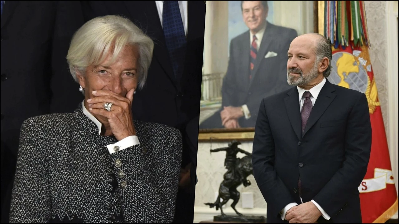 wsj abd ticaret bakani konusurken ecb baskani lagarde salonu terk etti npmp cover