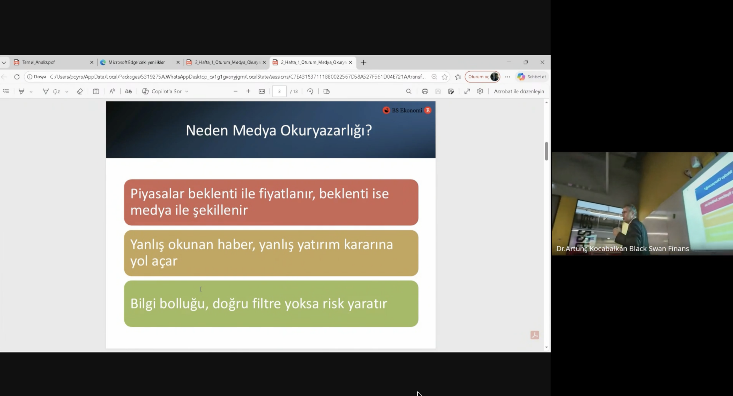 Hafta 2 - Siyaseti Ekonomiden Okumak