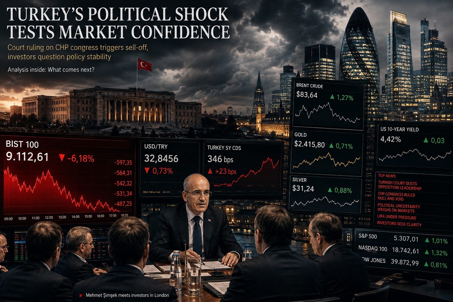 FT ve Bloomberg Çizgisinde Türkiye Risk Analizi Ankara’dan Gelen Karar, Londra’daki Sunumları Gölgeledi: Türkiye Yeniden Politik Risk Fiyatlamasına mı Giriyor?