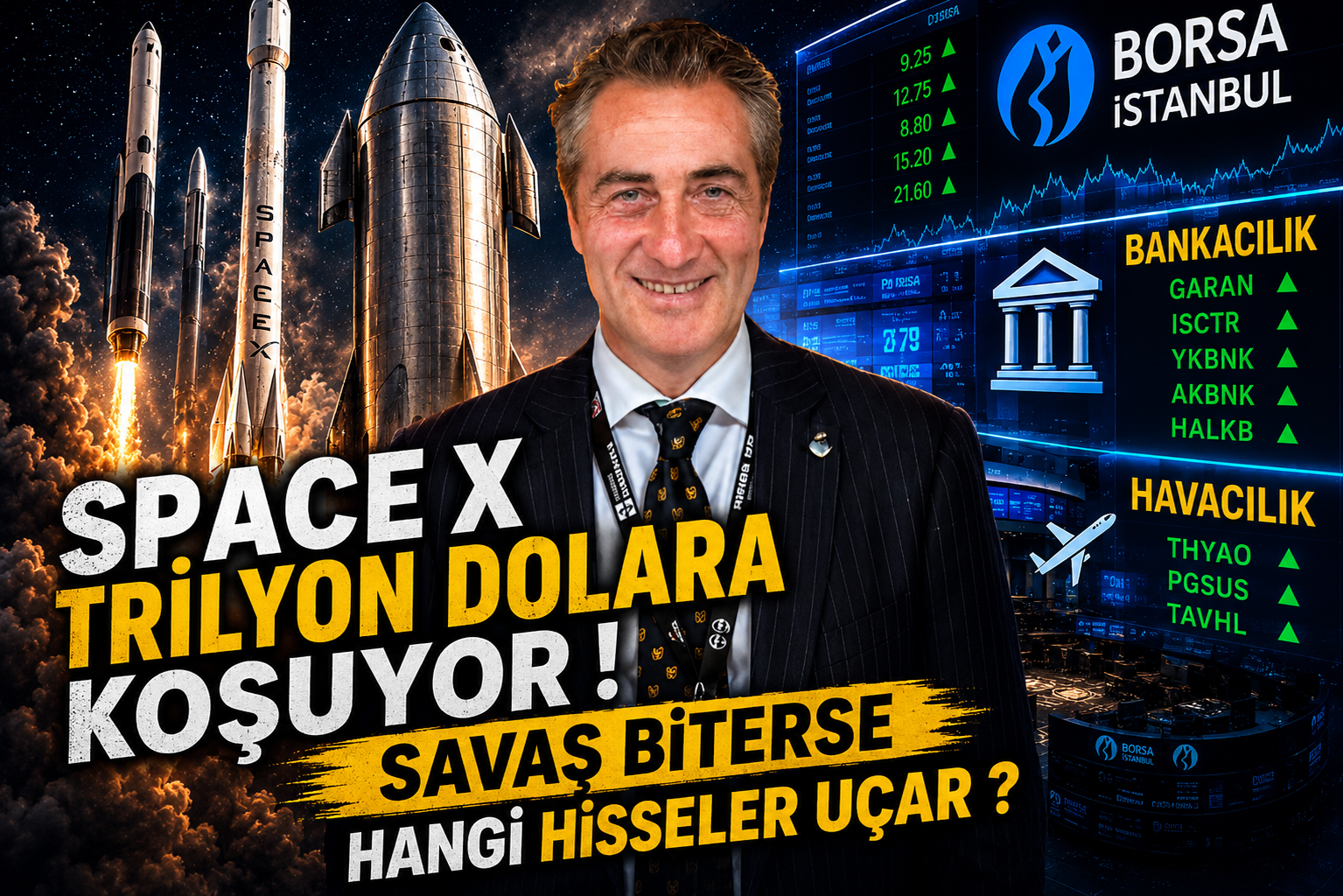 Space X Trilyon Dolara Koşuyor ! Savaş Biterse BİST de Hangi Hisseler Uçar ?
