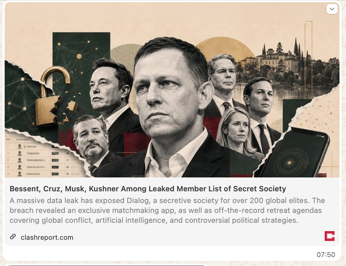 Peter Thiel’in Gizli Ağı Sızdı: Elon Musk, Bessent, Kushner, Ted Cruz ve 200’den Fazla Küresel Güç Oyuncusu Aynı Çatıda
