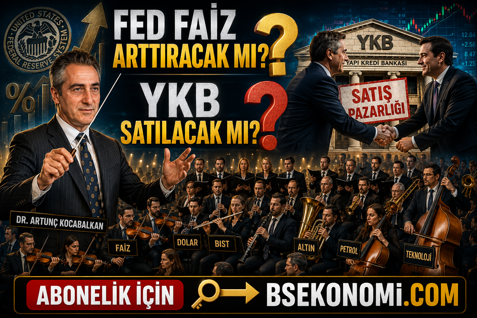 Fed Faiz Arttıracak mı ? YKB Satılacak mı ?